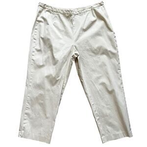 J.Jill Stretch Women's Plus Size Career Work Pants Cream Size 18